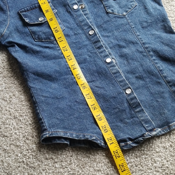 Annex vintage pearl denim jacket button up with pockets S - Picture 14 of 14